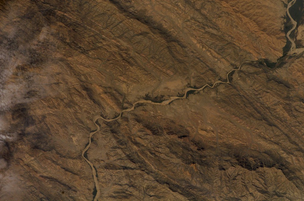 Archive: Ansiba River, Eritrea (Archive: NASA, International Space Station, 04/29/08)